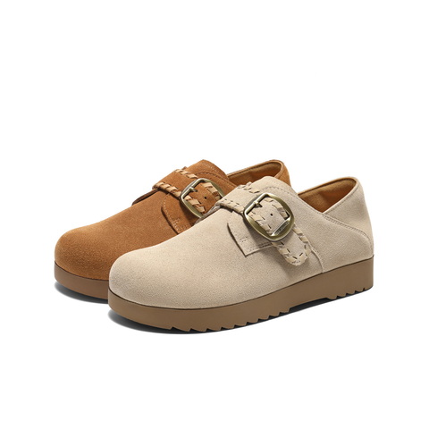 百丽简约复古勃肯鞋女2025秋新舒适薄底可两穿休闲鞋B2900CM5