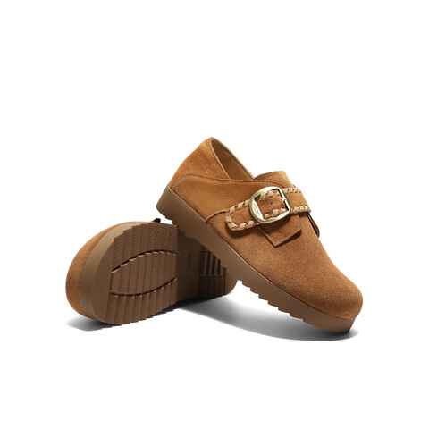 百丽简约复古勃肯鞋女2025秋新舒适薄底可两穿休闲鞋B2900CM5