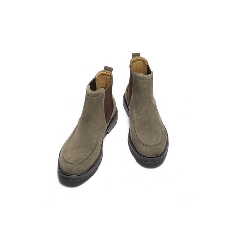 百丽时尚潮搭休闲靴男2025新款冬季户外短靴切尔西靴A2174DD5