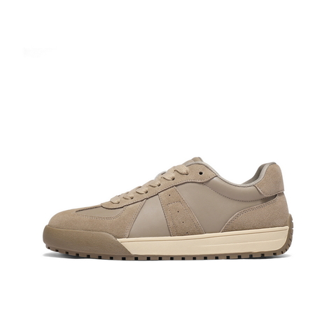 百丽复古潮搭德训鞋男2025新款冬季拼接撞色休闲板鞋A2181DM5