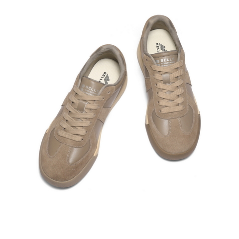 百丽复古潮搭德训鞋男2025新款冬季拼接撞色休闲板鞋A2181DM5