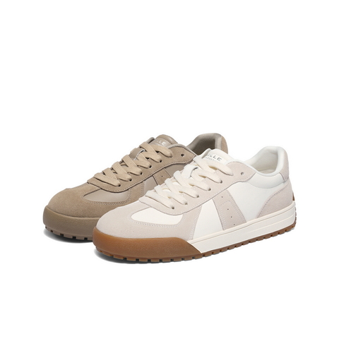 百丽复古潮搭德训鞋男2025新款冬季拼接撞色休闲板鞋A2181DM5