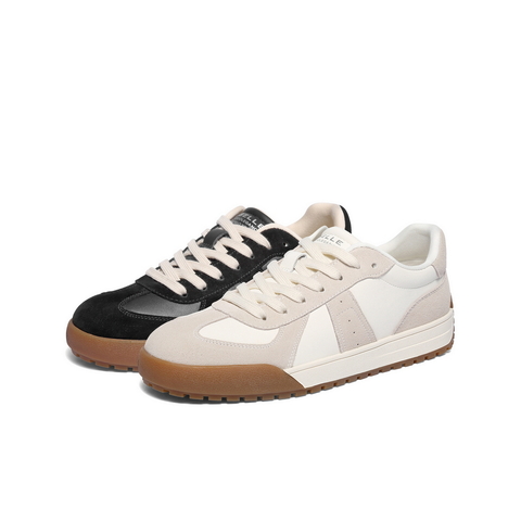 百丽复古潮搭德训鞋男2025新款冬季拼接撞色休闲板鞋A2181DM5