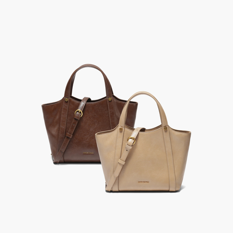 百丽包包女2025冬季新款时尚慵懒菜篮子单肩斜挎托特包X2071DX5