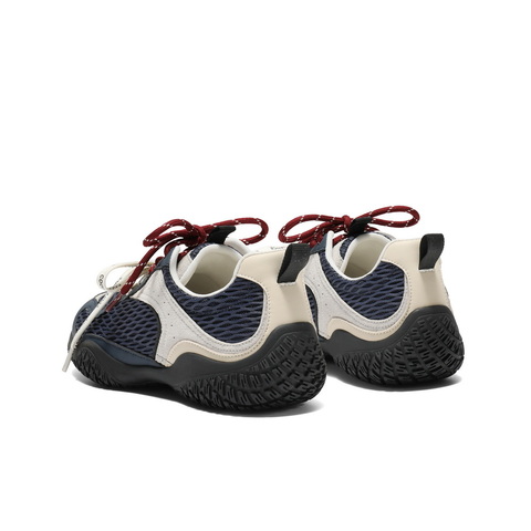 百丽透气大网孔老爹鞋女2025秋新时尚撞色薄底运动休闲鞋B2812CM5