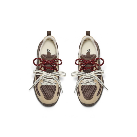 百丽透气大网孔老爹鞋女2025秋新时尚撞色薄底运动休闲鞋B2812CM5