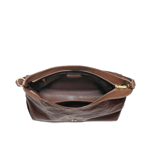 百丽包女25新商场同款手抓纹褶皱肌理HOBO单肩斜挎托特包2067ACX5