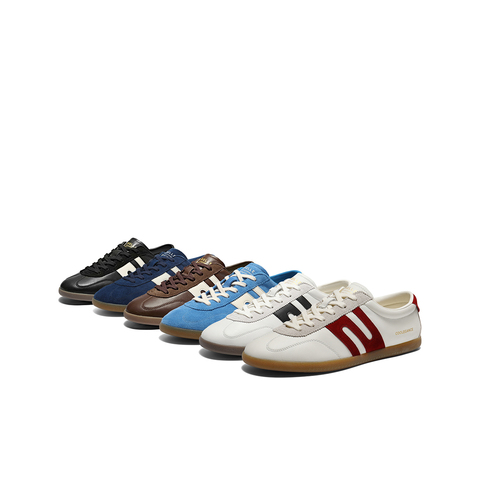 百丽时尚撞色休闲板鞋男2026新款春商场款复古潮搭德训鞋8ZE01AM6