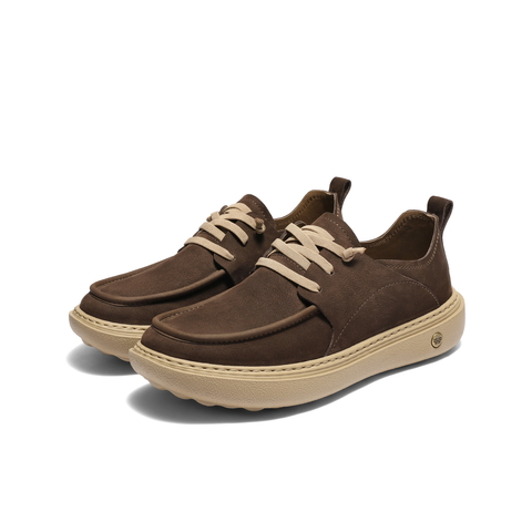 百丽厚底休闲鞋男2026新款春季商场同款牛皮革户外工装鞋8VD01AM6