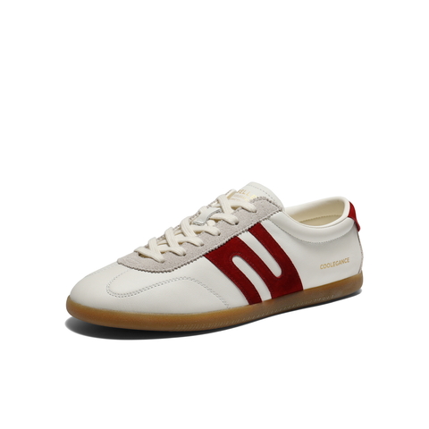 百丽时尚撞色休闲板鞋男2026新款春商场款复古潮搭德训鞋8ZE01AM6