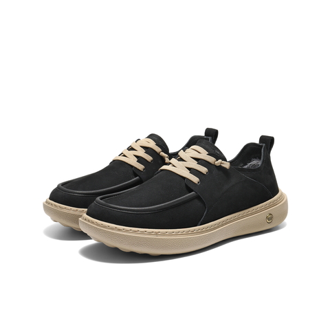 百丽厚底休闲鞋男2026新款春季商场同款牛皮革户外工装鞋8VD01AM6