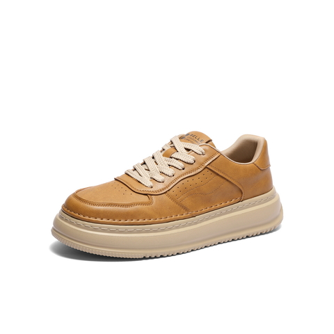 百丽厚底增高休闲板鞋男2026春新商场同款复古潮搭工装鞋8QZ01AM6