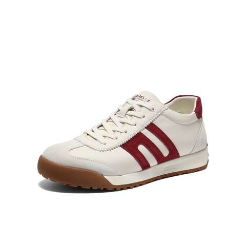 百丽撞色休闲高帮板鞋男2025新冬商场同款阿甘德训鞋加绒8WY01DD5