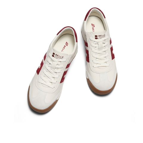 百丽撞色休闲高帮板鞋男2026新春商场同款阿甘德训鞋加绒8WY01AD6