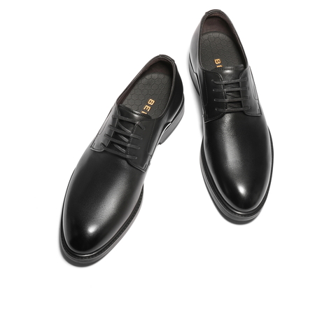 百丽通勤商务鞋男2026新春商场款牛皮革新郎结婚鞋正装鞋8YS01AM6