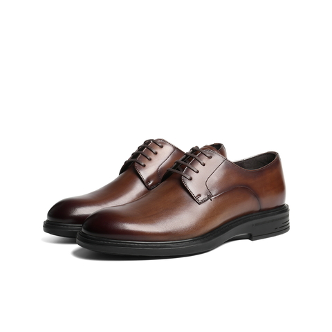 百丽通勤商务鞋男2026新春商场款牛皮革新郎结婚鞋正装鞋8YS01AM6