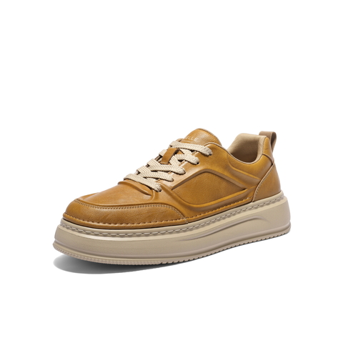 百丽复古潮搭工装鞋男2026新款春季商场同款厚底休闲板鞋8YN01AM6