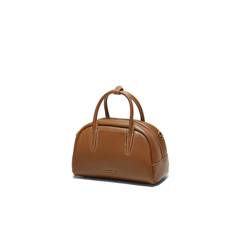 百丽包女25冬商场同款简约百搭牛皮单肩斜挎手提波士顿包BL881AX6