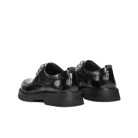 百丽办公通勤商务鞋男士春款牛皮革舒适厚底休闲皮鞋A2118AM6