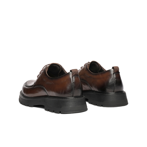 百丽办公通勤商务鞋男士春款牛皮革舒适厚底休闲皮鞋A2118AM6