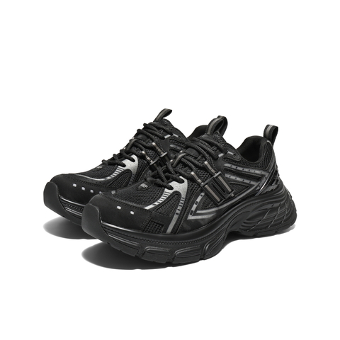 百丽蓝鲸老爹鞋男鞋2026春新复古潮搭厚底增高休闲运动鞋A2321AM6