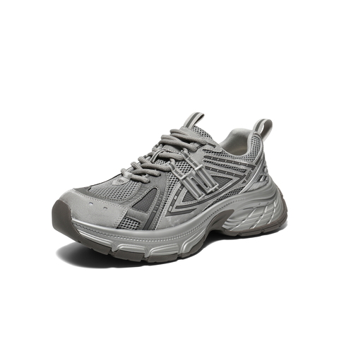 百丽蓝鲸老爹鞋男鞋2026春新复古潮搭厚底增高休闲运动鞋A2321AM6