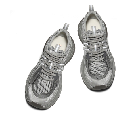 百丽蓝鲸老爹鞋男鞋2026春新复古潮搭厚底增高休闲运动鞋A2321AM6