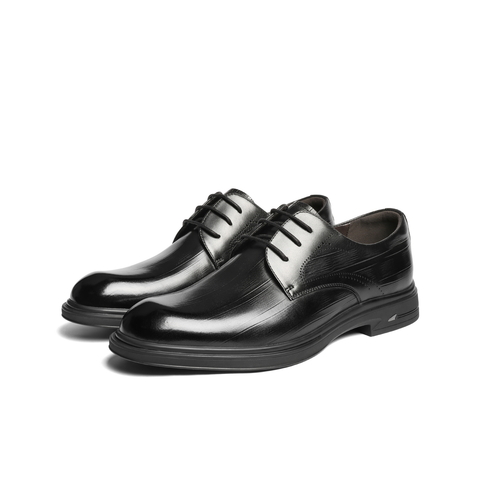 百丽英伦风商务皮鞋男士2026新款春季牛皮革通勤正装皮鞋A2297AM6