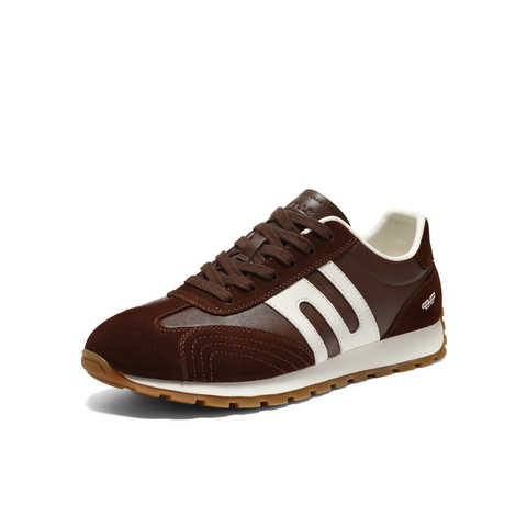 百丽复古撞色休闲运动鞋男2026新款春季商场款德训阿甘鞋8ZA01AM6