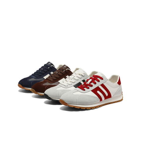 百丽复古撞色休闲运动鞋男2026新款春季商场款德训阿甘鞋8ZA01AM6