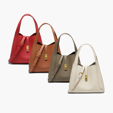 百丽包女2025冬新商场同款真皮通勤菜篮子单肩斜挎手提包BL878AX6