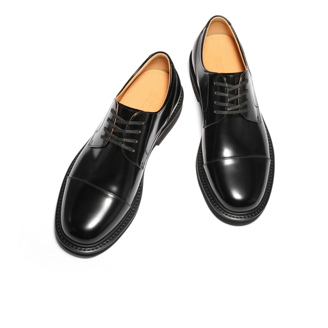 百丽三接头商务皮鞋男2026新款春商场款牛皮通勤正装皮鞋D6N06AM6