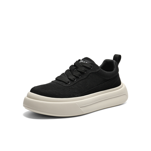 百丽厚底增高休闲板鞋男2026新款夏季舒适潮搭时尚帆布鞋A2330BM6