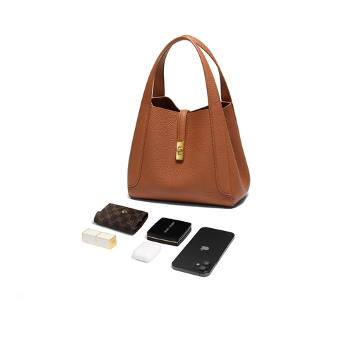 百丽包女2025冬新商场同款真皮通勤菜篮子单肩斜挎手提包BL878AX6