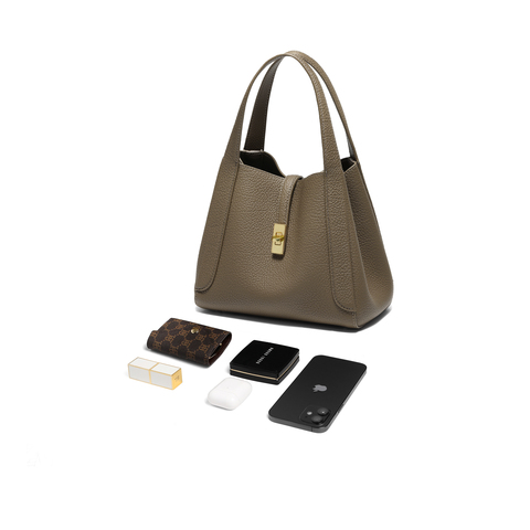 百丽包女2025冬新商场同款真皮通勤菜篮子单肩斜挎手提包BL878AX6