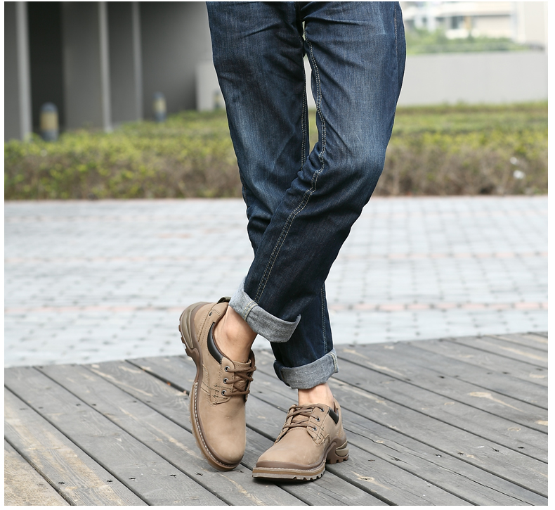 cat/卡特春夏灰色牛皮/合成革/织物男装户外休闲鞋i-科技(itech)p71