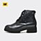 CAT卡特 专柜同款 女子黑色牛皮革/牛剖层革休闲鞋P308848F3HDR09