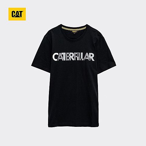 CAT/卡特春夏款男装深黑短袖T恤CH2MTSST105C09
