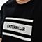 CAT/卡特春夏款男装深黑短袖T恤CH1MTSST114A09