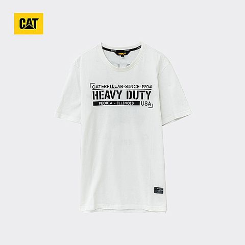 CAT/卡特春夏款男装白色短袖T恤CH3MTSST147A10