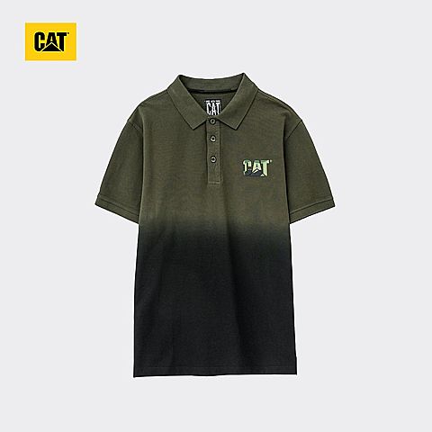 CAT/卡特春夏款男装海带绿翻领T恤CH1MPSSP162A98