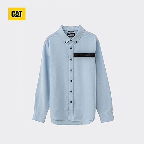 CAT/卡特春夏款男装浅蓝长袖衬衫CH1MSLSS420P74
