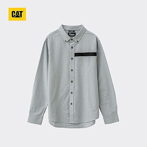 CAT/卡特春夏款男装浅灰长袖衬衫CH1MSLSS420P07