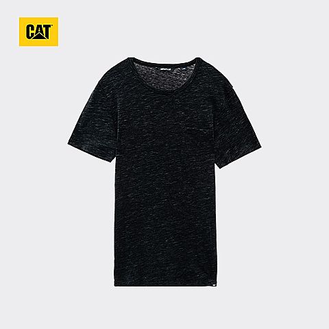 CAT卡特秋冬款男黑色T恤CH5MTSST116C09