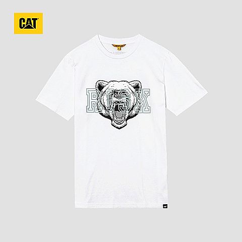 CAT/卡特春夏款男士白色短袖T恤CI1TSN1907GC10