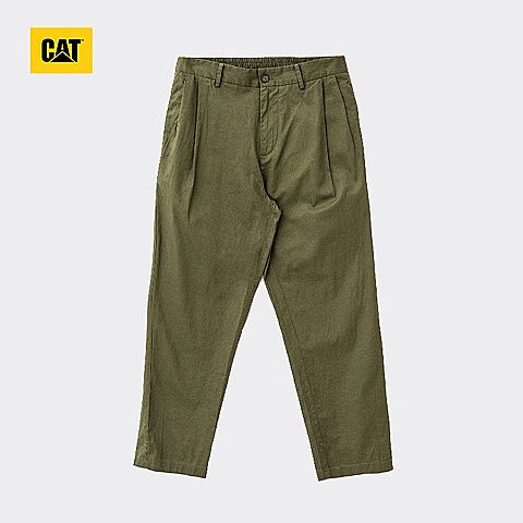 CAT/卡特春夏款男士军绿色休闲九分裤CI1LPN1051GC19