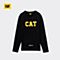 CAT/卡特秋冬款男黑色长袖T恤CI3TSN28051C09