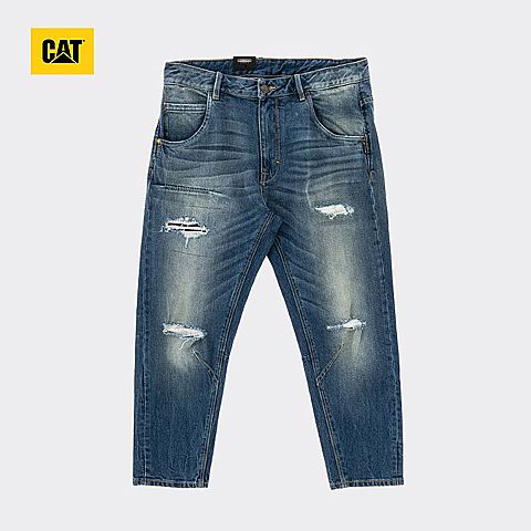 CAT/卡特秋冬新款男蓝色牛仔长裤CI3JEN22421C75