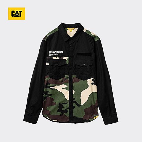 CAT/卡特秋冬款男黑色长袖衬衣CI3SHN26241C09
