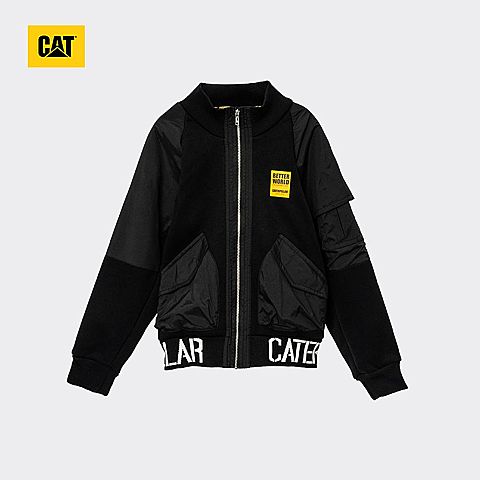 CAT/卡特秋冬款男黑色厚夹克CI3JAN22021C09